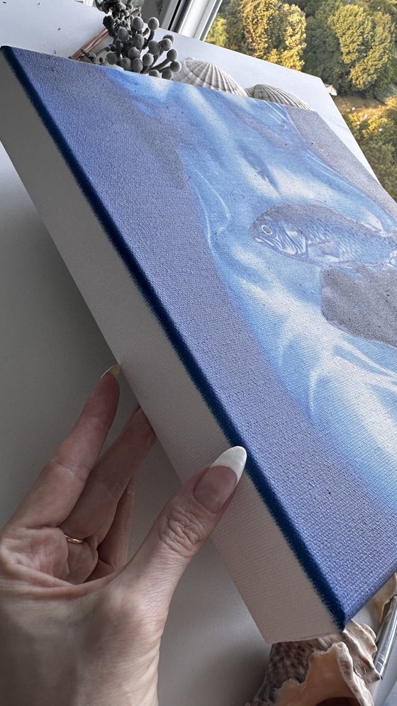 Something Fishy – Blue Nude with Fish
