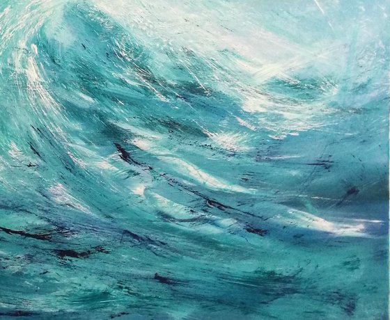 Surf's Up - XL, Wave Art, Seascape,