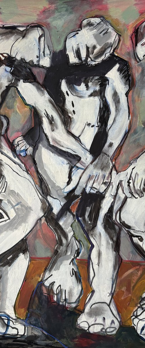 In threes by Sandy Kendall BA hons Painting