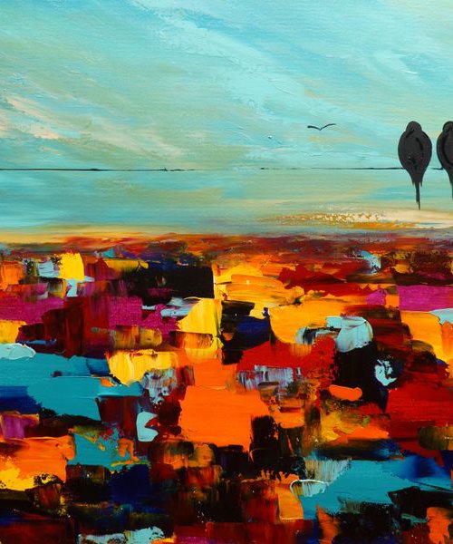 Birds On A Wire #7 by Art By Catalin
