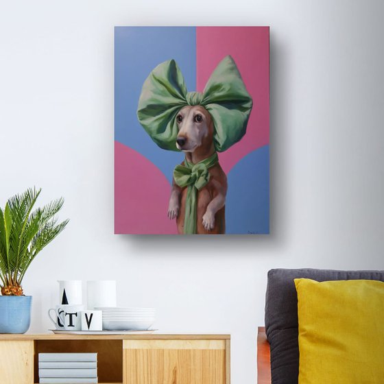 "Lady with a bow"