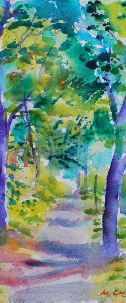 Through the tree path by Maja Grecic