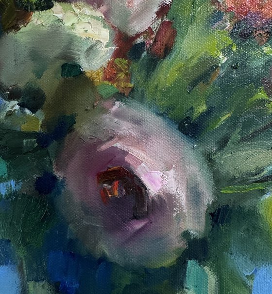 Flowers in the morning light