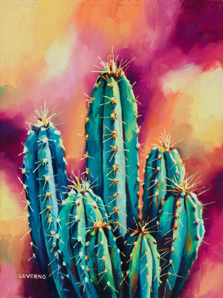 Cactus psychedelia by Lucia Verdejo