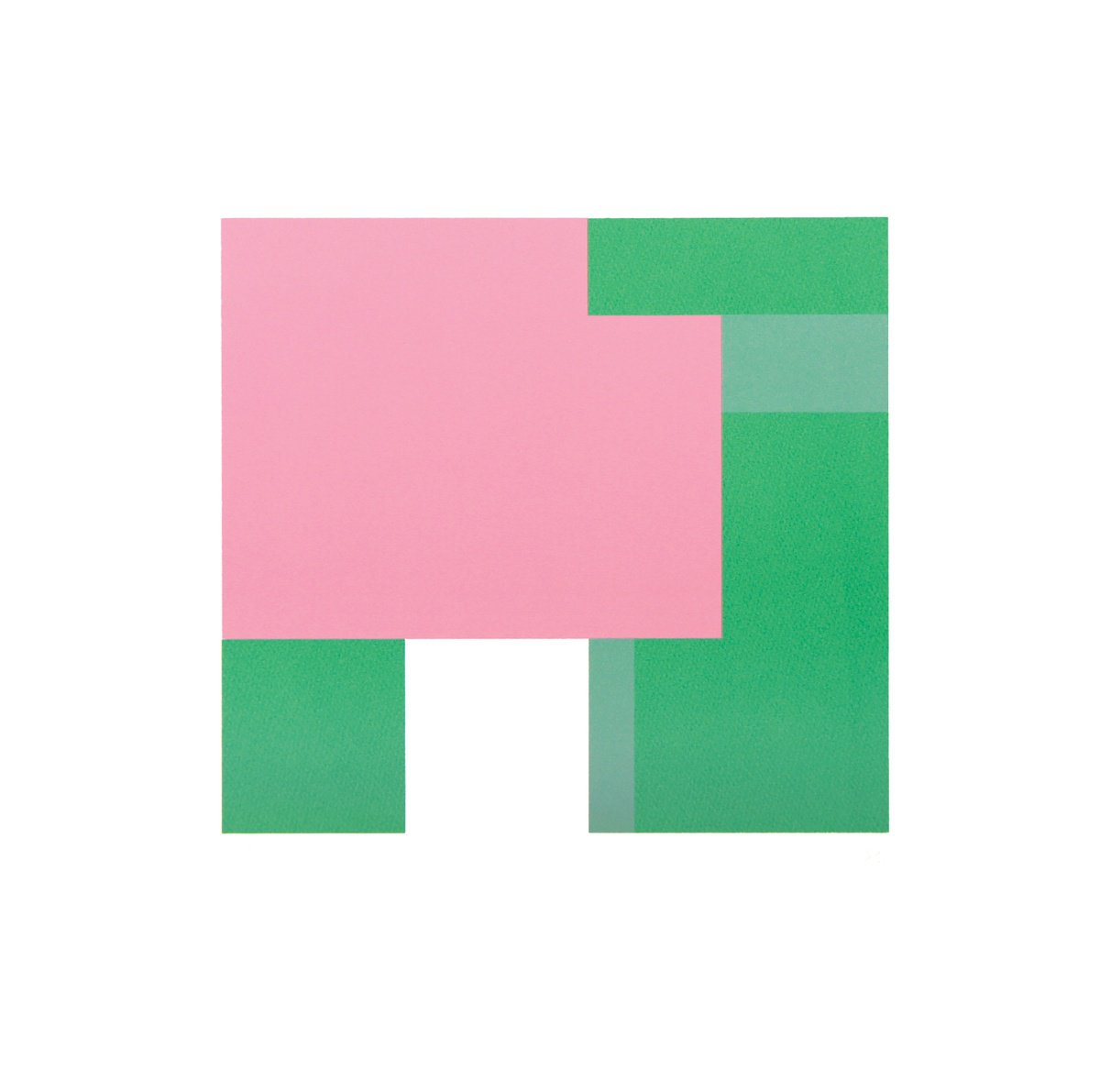 Geometric Abstract Screenprint By Richard Marsden, 20 X 20", Henrietta House 3, Original Artwork