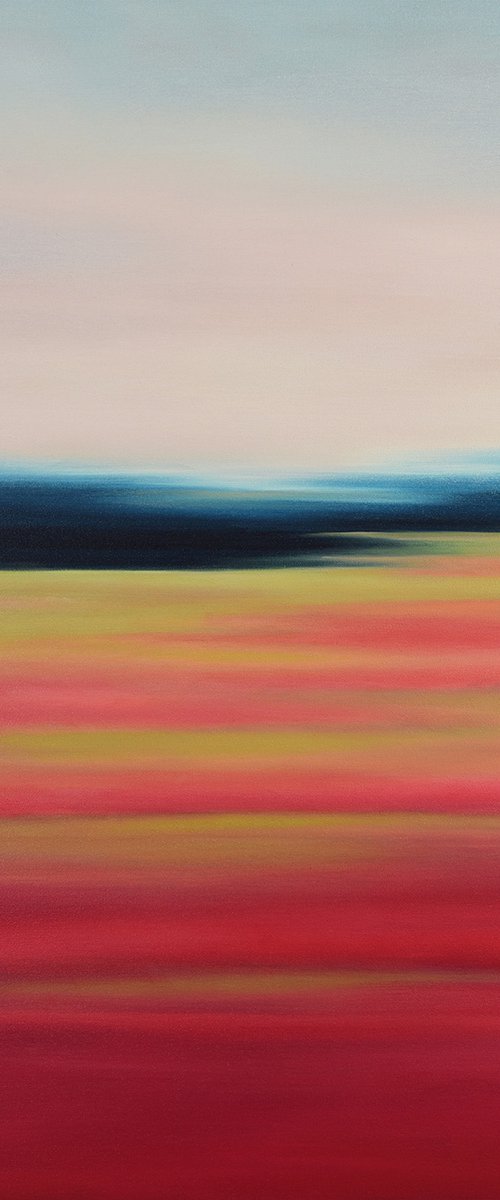 Flower Field - Abstract Field by Suzanne Vaughan