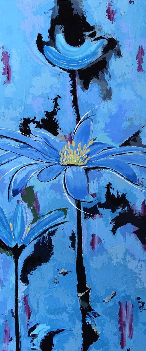 Blue flowers by Livien Rózen