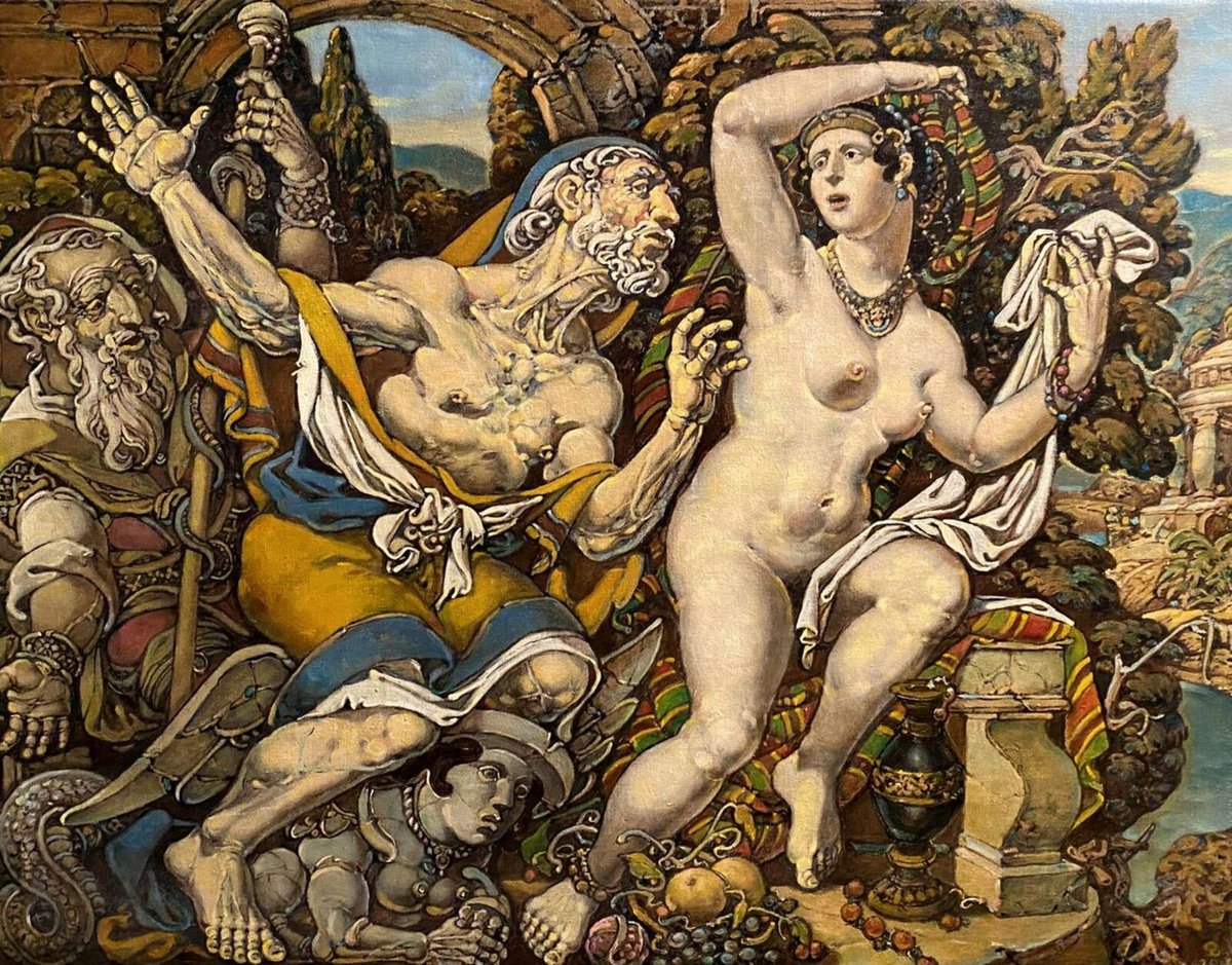Susanna And The Elders By Oleg And Alexander Litvinov, 33 X 26, Artwork For Sale On Artfinder