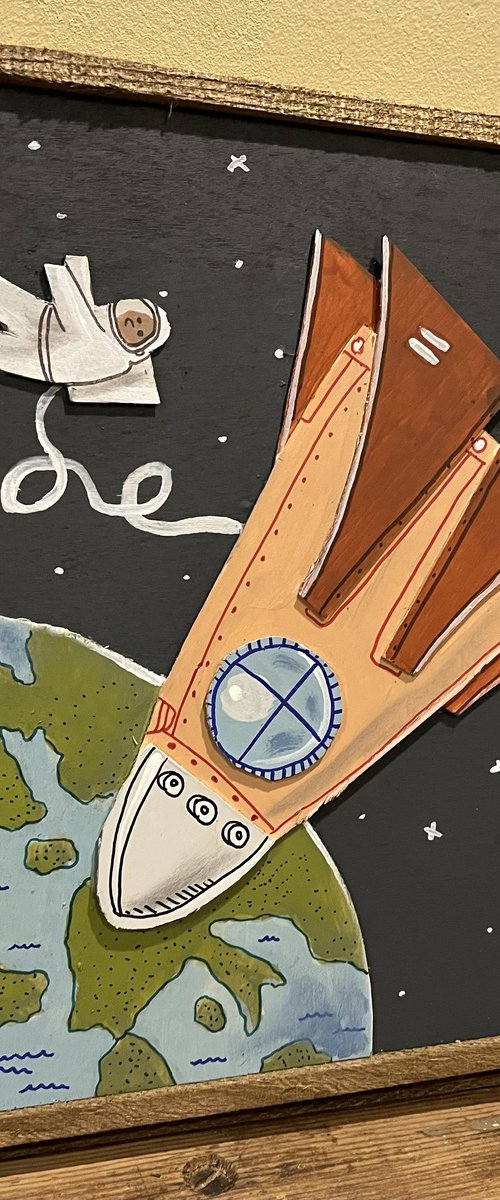 Space Walk by Art of Aaron Wooten