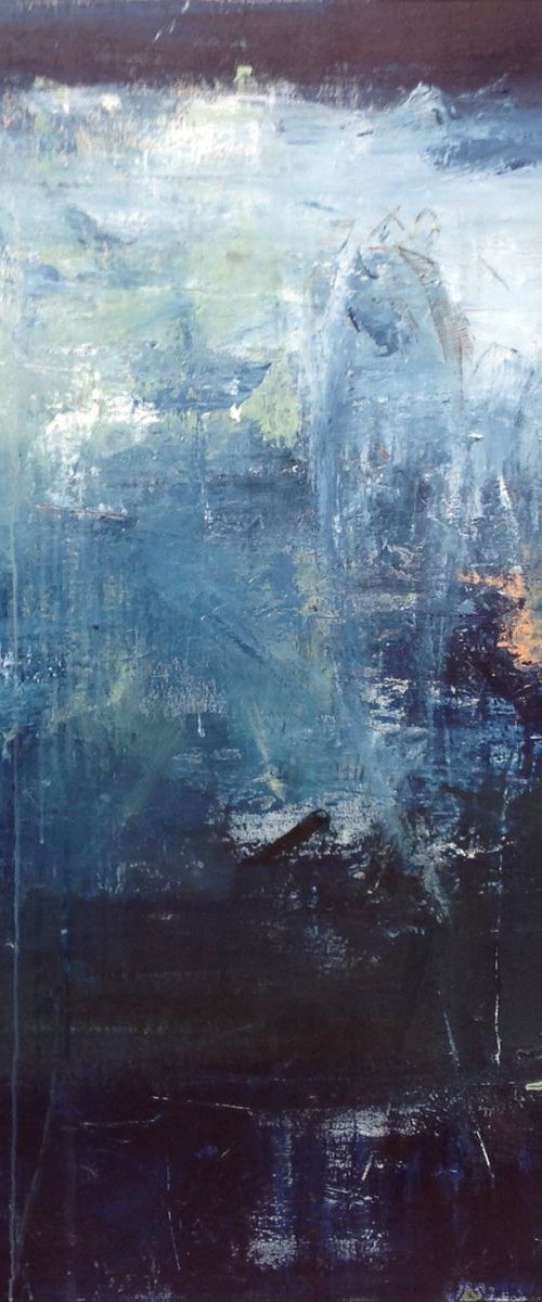 The Blue Cave by Hennie Van de Lande