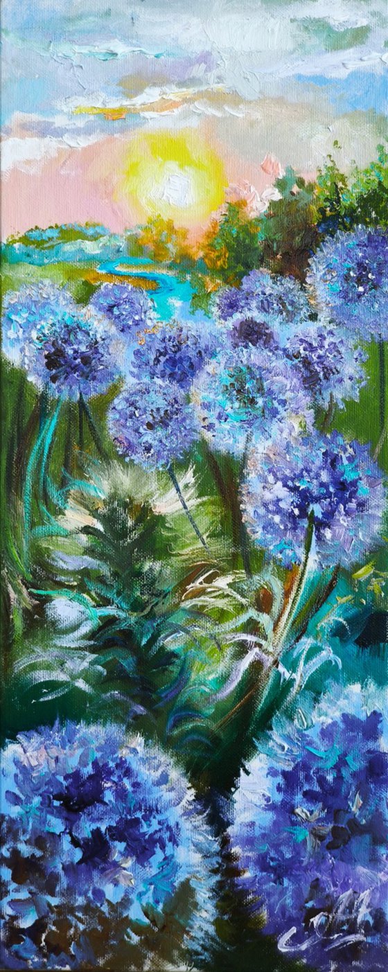 Blooming Onion oil art