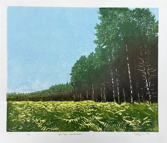 Forest Linocut Print