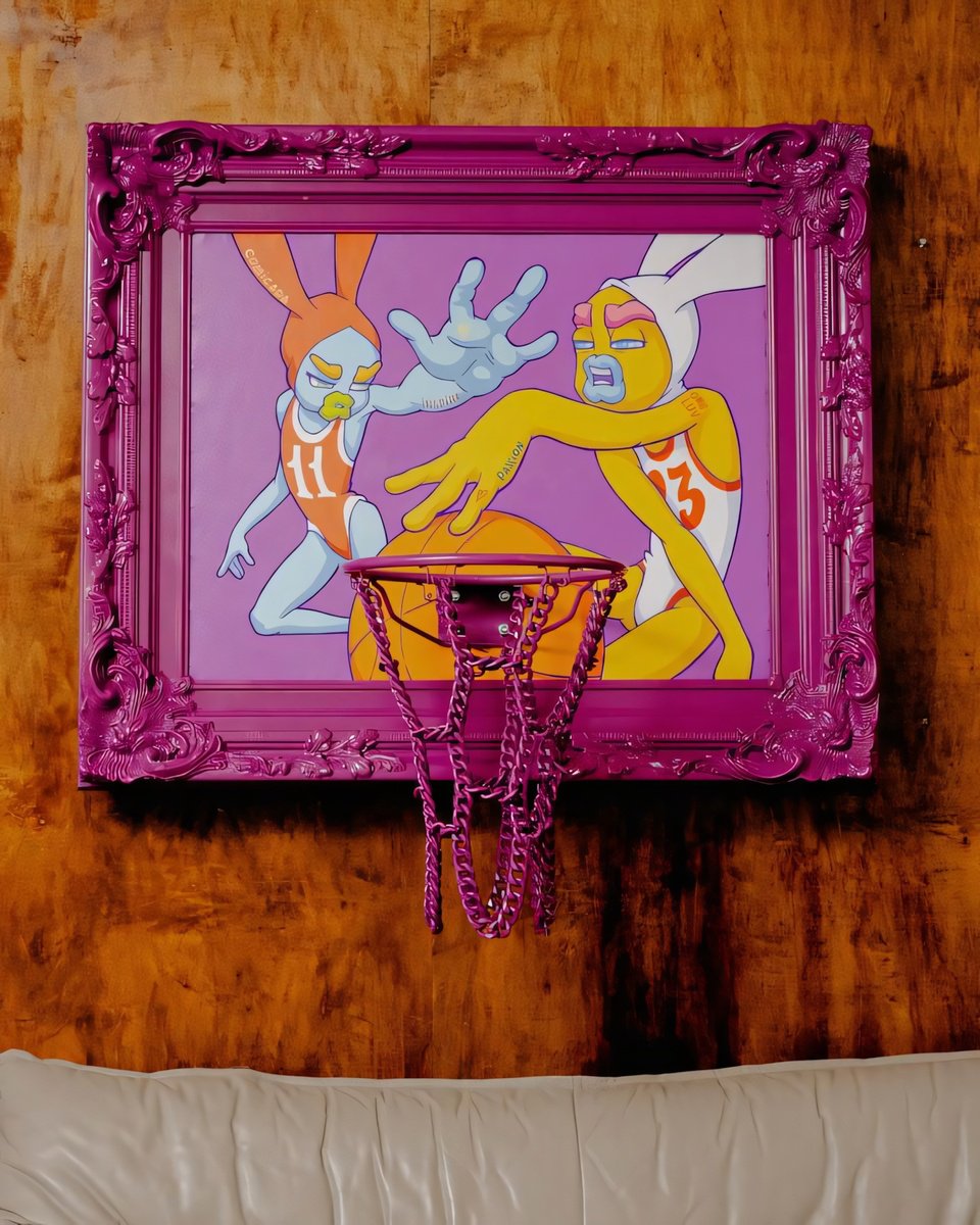 Cartoon Portrait Acrylic Painting By Anastasiia Comicada, 34 X 28, Igrovoy Punkt, Original Artwork