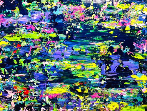 Monet's Pond - Abstract by Cristina Stefan