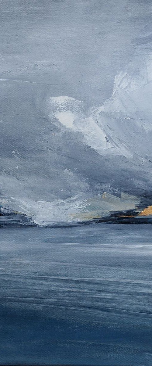 Stormy seascape by Jo Earl
