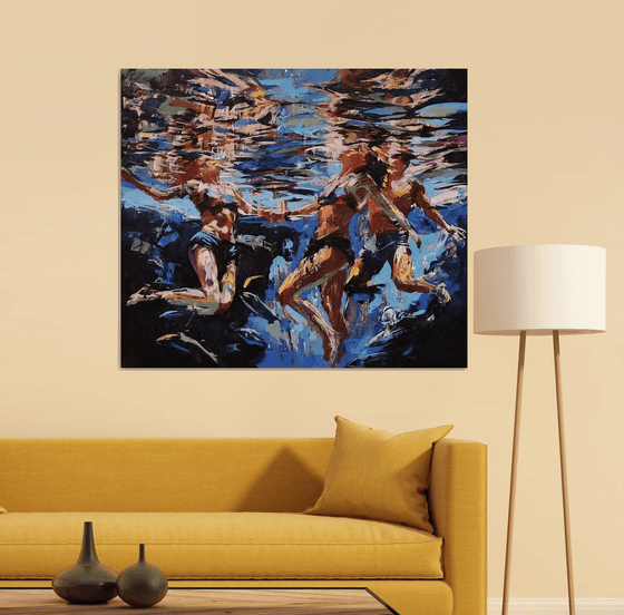 Under the quiet wave