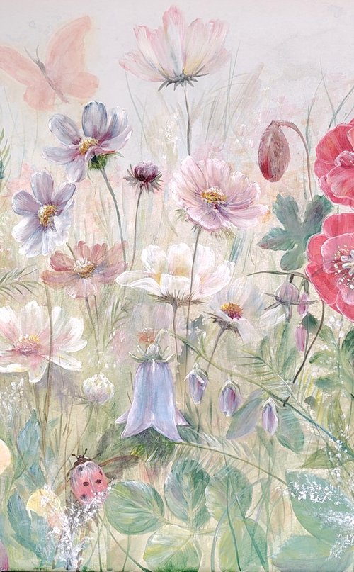 "The field of quiet wonders". Original. by Elena Pertceva