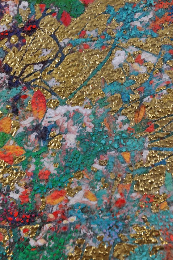 Gold &amp; White blossom A