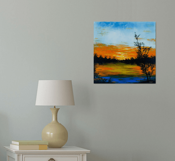 Sunset in the country