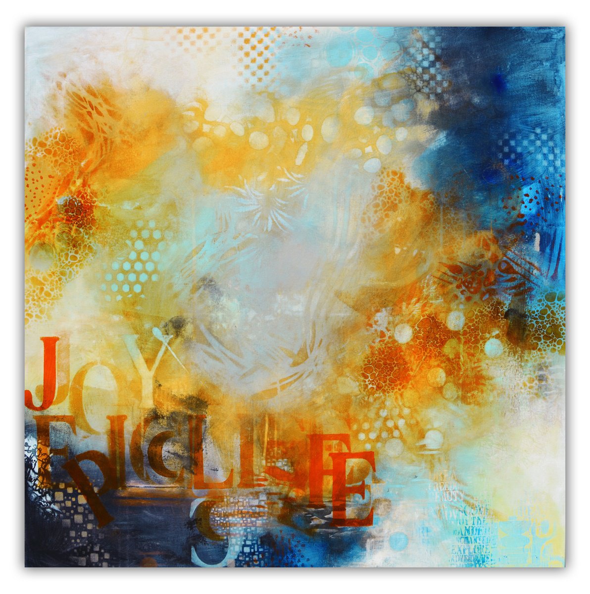 Abstract Acrylic Painting By Andrada Anghel, 36 X 36, Thrive, Original Artwork