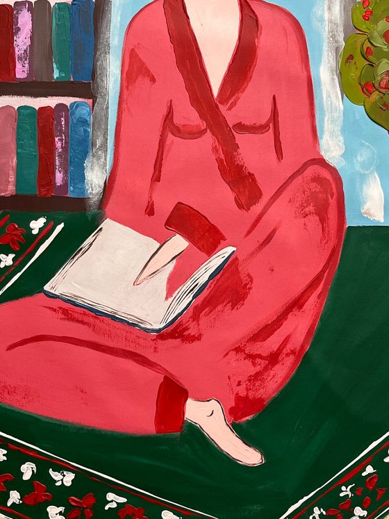 Reading Woman Original Painting