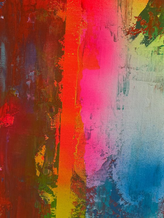 Abstract Red and Yellow