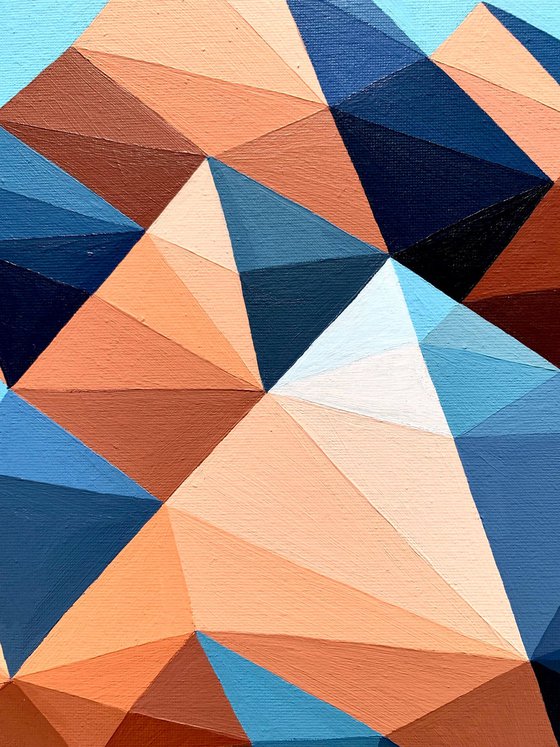 ORANGE SUNRISE IN THE MOUNTAINS