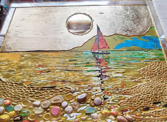 Golden silence of the sea