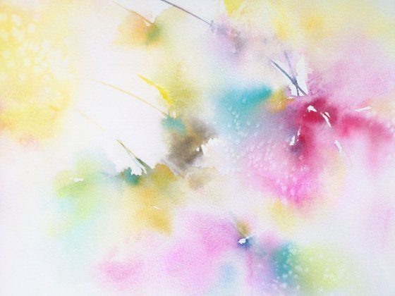 Colorful abstarct flowers