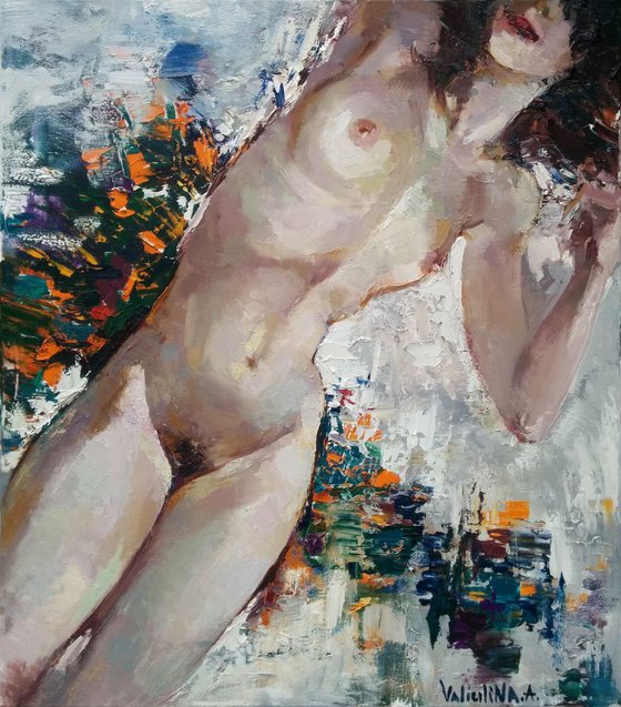Female Nude Painting Original Oil