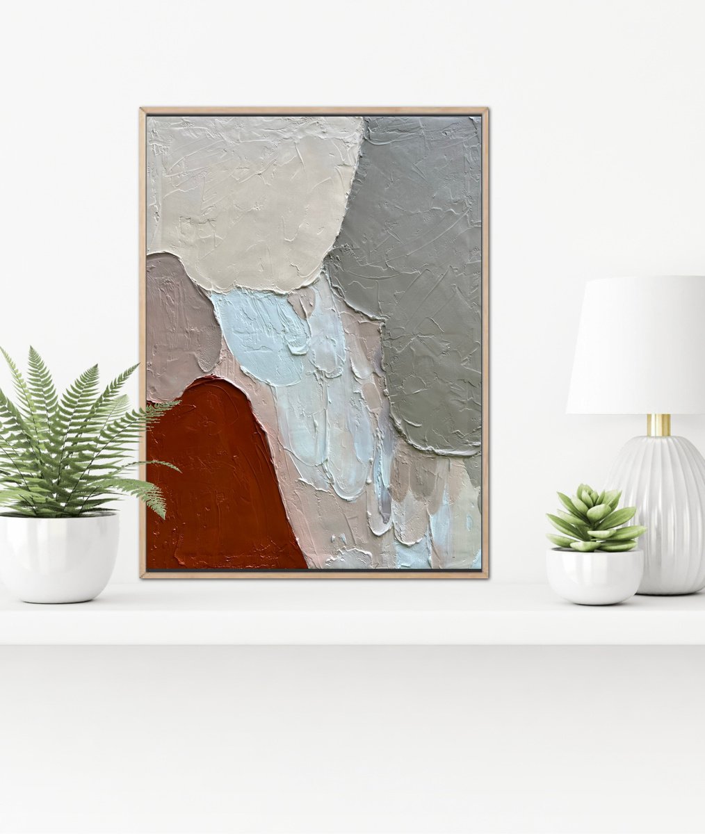 Abstract Painting By Irina Rumyantseva, 24 X 31, Autumn Scents, Original Artwork