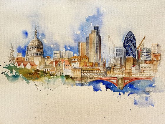 London Skyline_View from Southbank