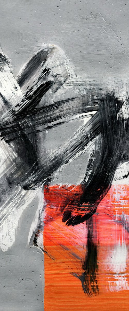 Bright Abstraction on Gray 4 by Evgen Semenyuk
