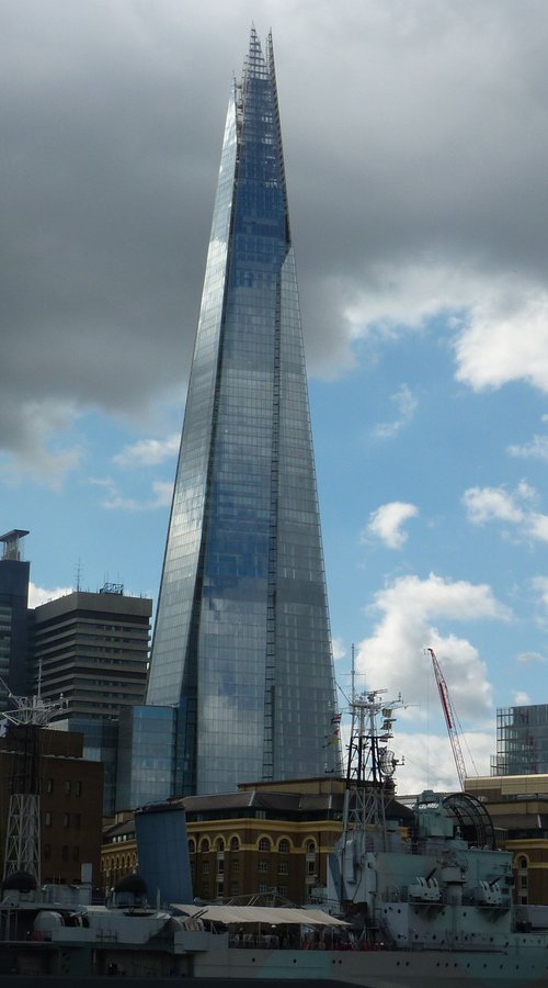 The Shard under construction by Tim Saunders