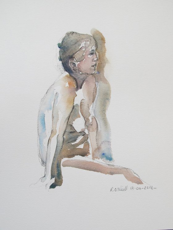 Seated nude