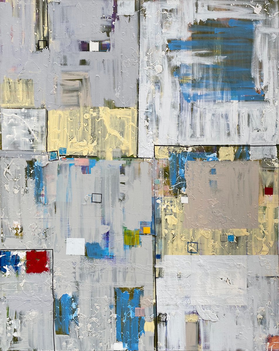 Abstract Painting By Jason Forcier, 48 X 60, Calm Chaos, Original Artwork