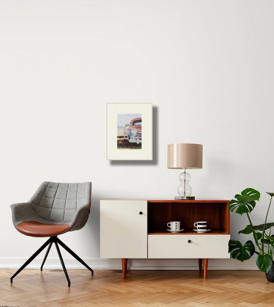 Rust and chrome on an old car