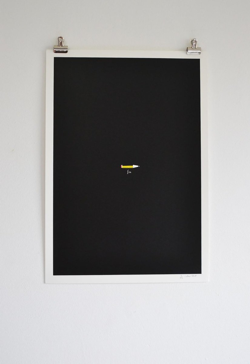 Graphic Screenprint , Pencil