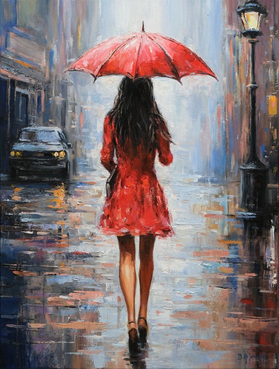 Walking a rainy day