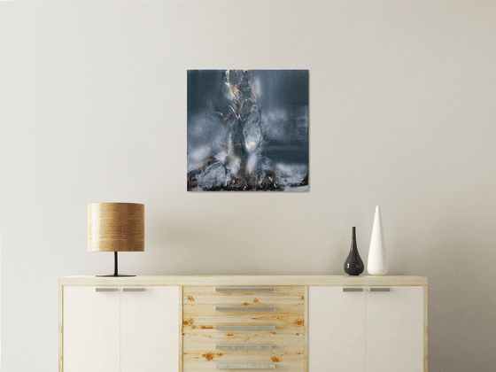 Ghostly Enigmatic Cosmic Light Still Life Signed Ovidiu Kloska