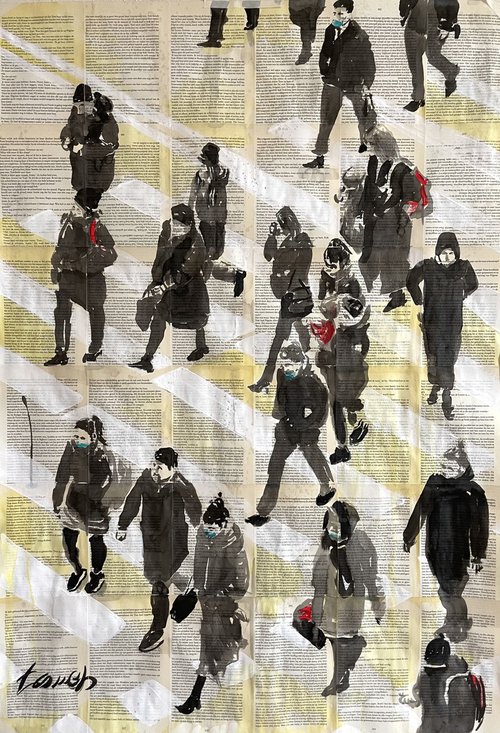 People Crossing by H.Tomeh