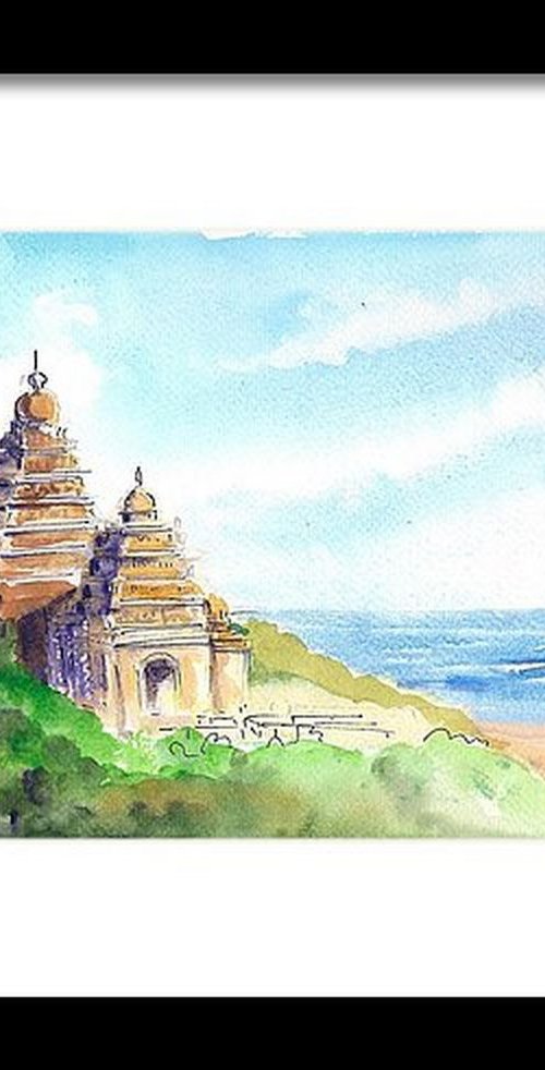 Shore Temple of India 2 by Asha Shenoy