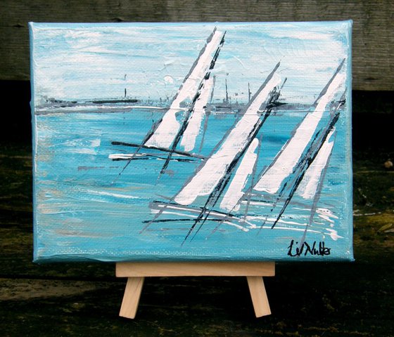 Miniature Seascape 34 with Easel