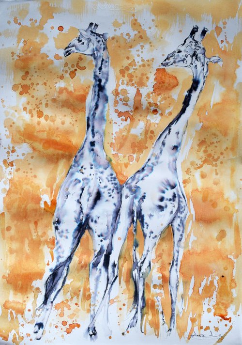 Giraffes by Anna Sidi-Yacoub