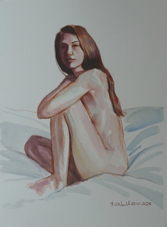 Seated female nude