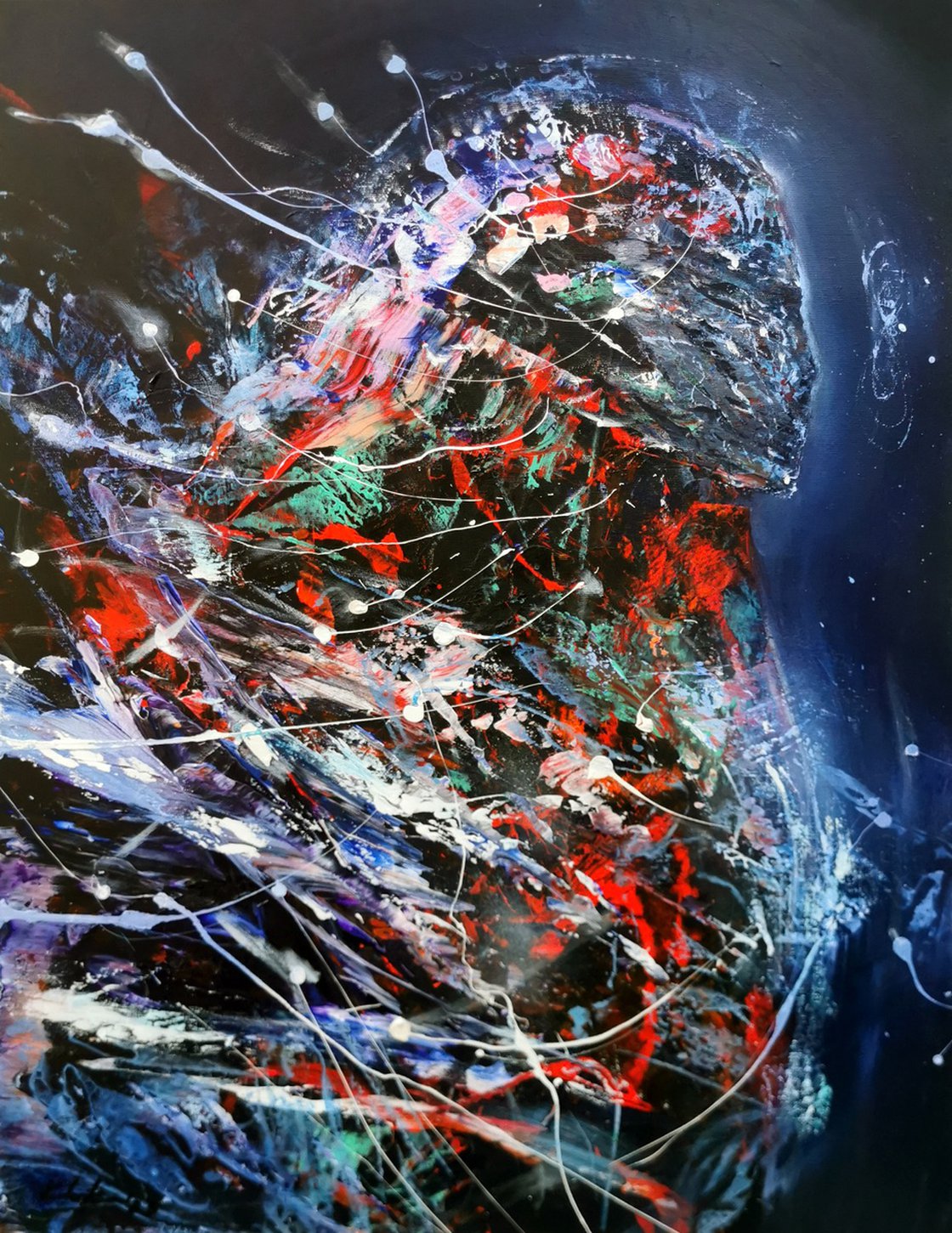 Stuning metaphysical enigmatic abstract angel art by master KLOSKA