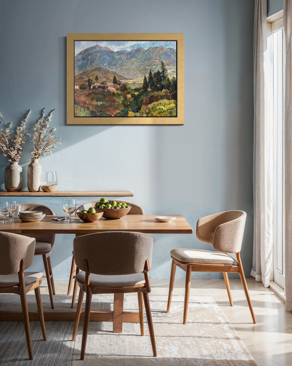 Autumn In The Mountain Valley By Nadezda Stupina, 31 X 24, Artwork For Sale On Artfinder