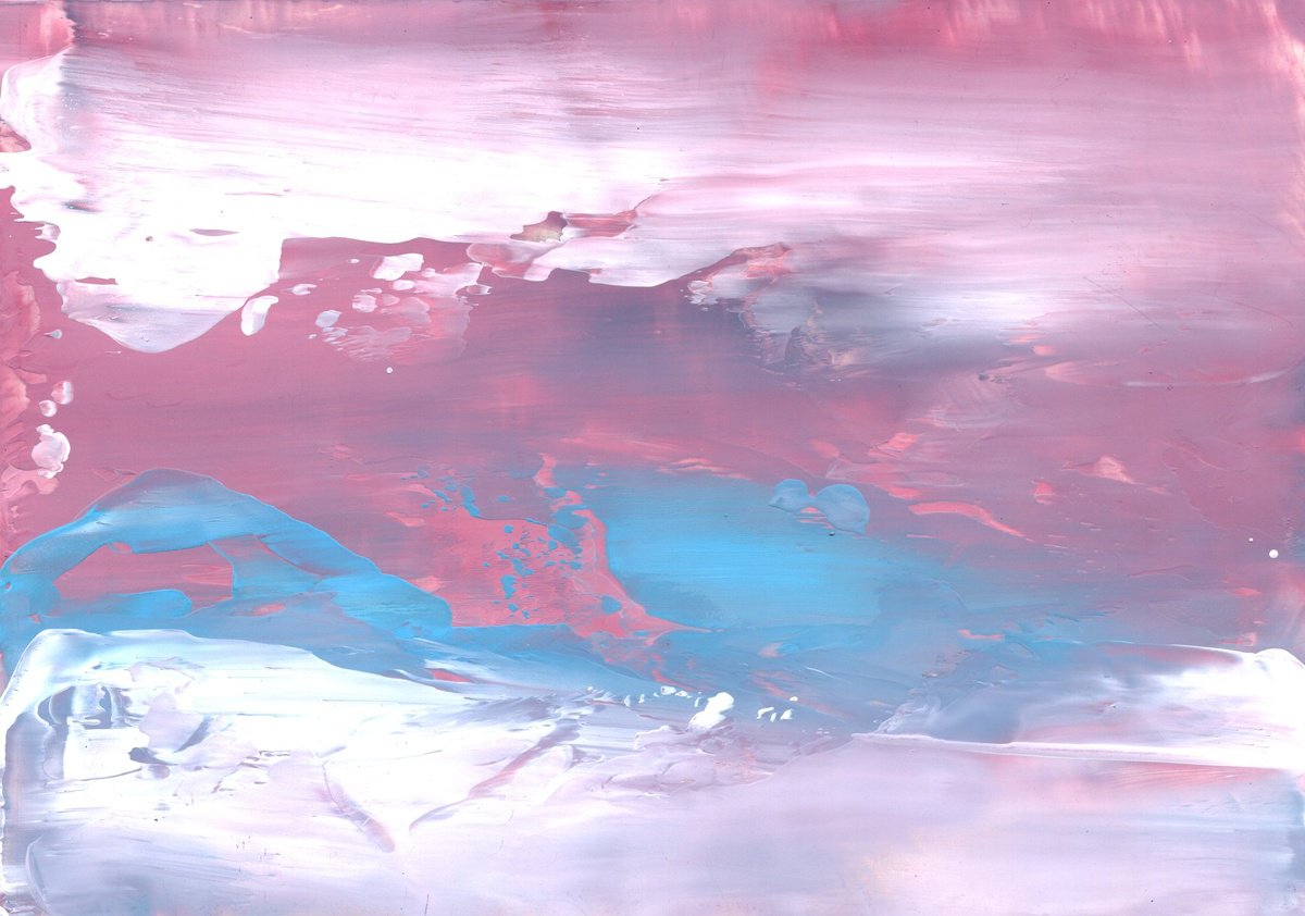 Abstract Painting By Alona Hryn, 8 X 6, Encaustic Abstract 157, Original Artwork