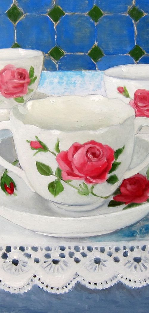 Rose chocolate cups by Sophie Colmer-Stocker