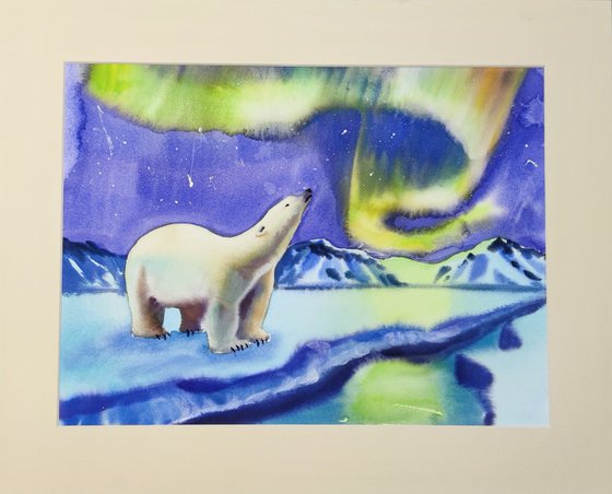 Starry Sky Polar Bear